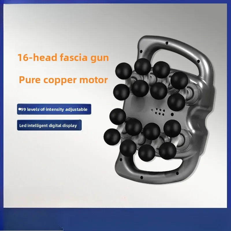 16-Head Fascia Gun Multi-head Massager